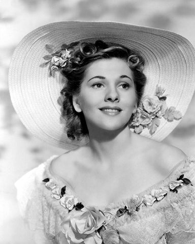 Joan Fontaine, Rebecca, 1940 Black Ornate Wood Framed Art Print with Double Matting by Vintage Hollywood Archive