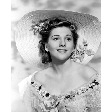 Joan Fontaine, Rebecca, 1940 Black Modern Wood Framed Art Print by Vintage Hollywood Archive