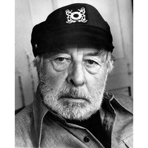 John Houseman, 1980 Black Modern Wood Framed Art Print with Double Matting by Vintage Hollywood Archive