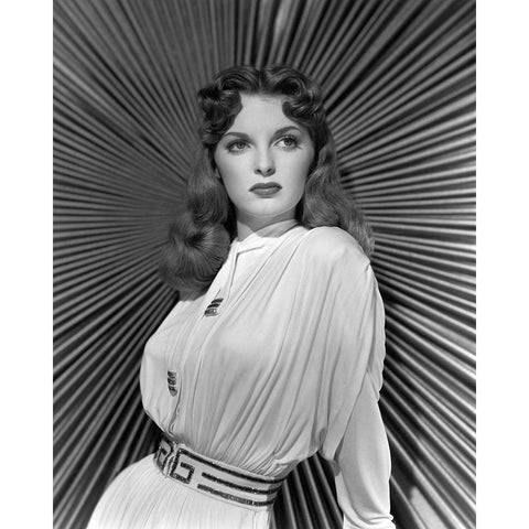 Julie London, 1948 White Modern Wood Framed Art Print by Vintage Hollywood Archive