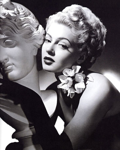 Lana Turner, 1942 White Modern Wood Framed Art Print with Double Matting by Vintage Hollywood Archive