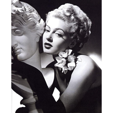 Lana Turner, 1942 White Modern Wood Framed Art Print by Vintage Hollywood Archive