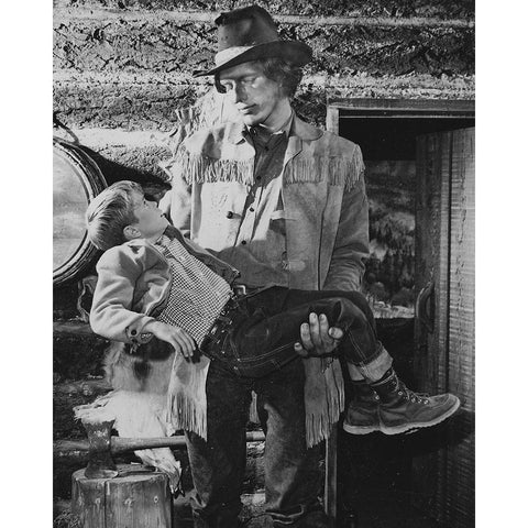 Richard Kiel, Jonathan Provost, Lassie, 1963 Gold Ornate Wood Framed Art Print with Double Matting by Vintage Hollywood Archive