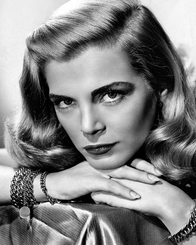 Lizabeth Scott White Modern Wood Framed Art Print with Double Matting by Vintage Hollywood Archive