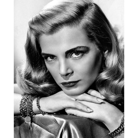 Lizabeth Scott Black Modern Wood Framed Art Print with Double Matting by Vintage Hollywood Archive