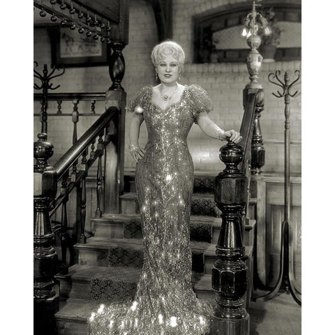 Mae West,Â She Done Him Wrong, 1933 Black Modern Wood Framed Art Print with Double Matting by Vintage Hollywood Archive