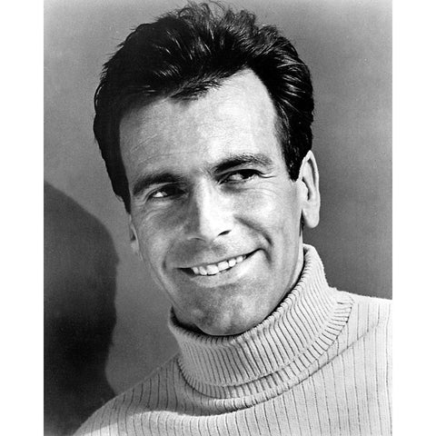 Maximilian Schell White Modern Wood Framed Art Print by Vintage Hollywood Archive