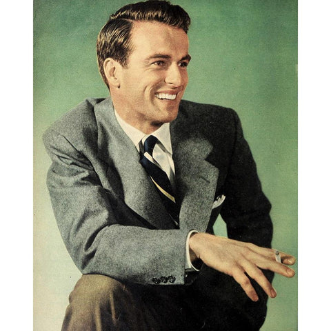 Montgomery Clift, 1950 Black Modern Wood Framed Art Print with Double Matting by Vintage Hollywood Archive