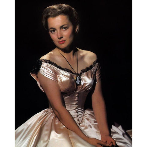 Olivia de Havilland, 1940 White Modern Wood Framed Art Print by Vintage Hollywood Archive