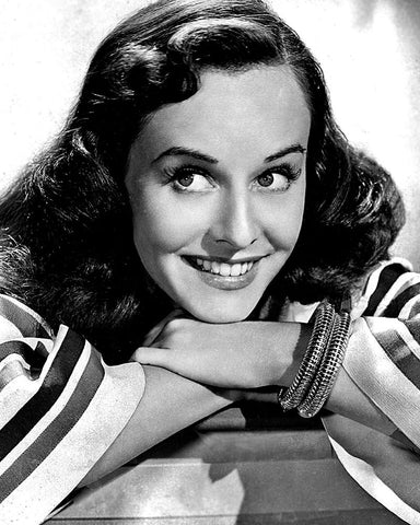 Paulette Goddard, 1940 White Modern Wood Framed Art Print with Double Matting by Vintage Hollywood Archive