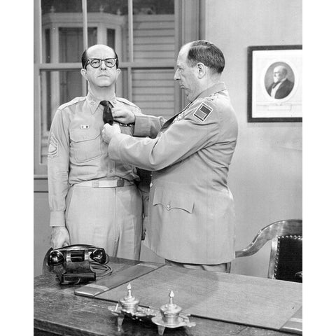 The Phil Silvers Show White Modern Wood Framed Art Print by Vintage Hollywood Archive