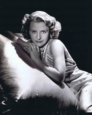 Priscilla Lane, 1939 White Modern Wood Framed Art Print with Double Matting by Vintage Hollywood Archive