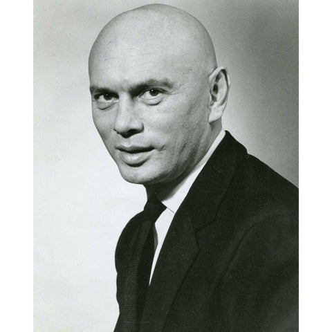 Yul Brynner, The Magnificent Seven, 1960 Black Modern Wood Framed Art Print by Vintage Hollywood Archive