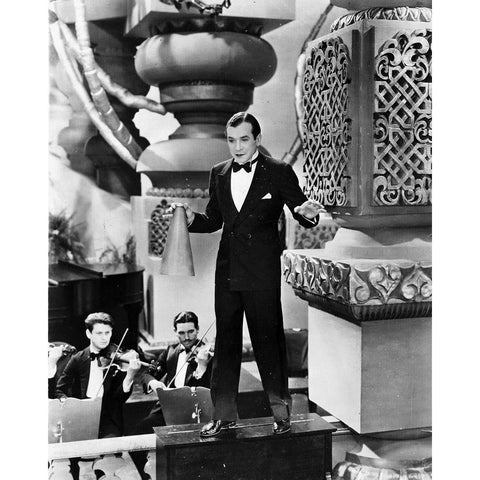 Harry Richman Black Modern Wood Framed Art Print by Vintage Hollywood Archive