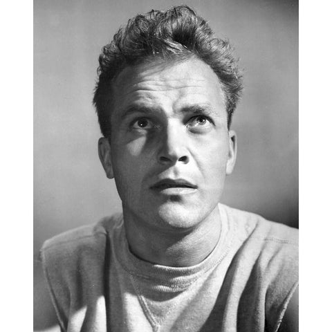 Ralph Meeker, 1952 White Modern Wood Framed Art Print by Vintage Hollywood Archive