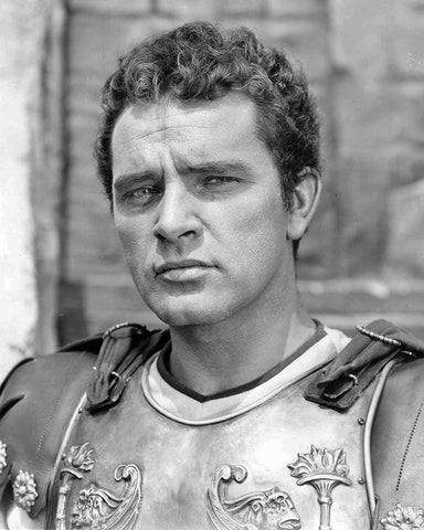 Richard Burton, The Robe, 1953 Black Ornate Wood Framed Art Print with Double Matting by Vintage Hollywood Archive