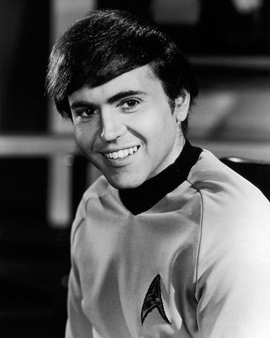 Walter Koenig, Star Trek White Modern Wood Framed Art Print with Double Matting by Vintage Hollywood Archive