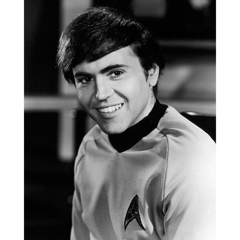 Walter Koenig, Star Trek White Modern Wood Framed Art Print by Vintage Hollywood Archive