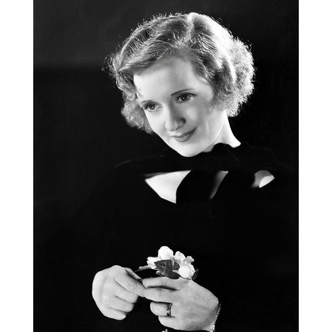 Billie Burke Black Modern Wood Framed Art Print with Double Matting by Vintage Hollywood Archive