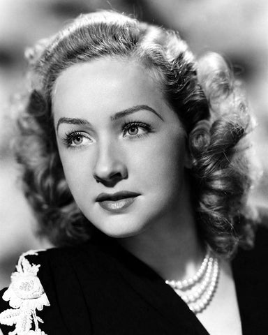 Bonita Granville White Modern Wood Framed Art Print with Double Matting by Vintage Hollywood Archive