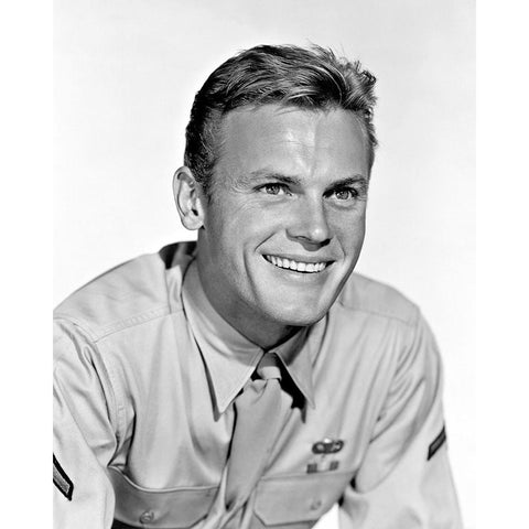 Tab Hunter, Battle Cry, 1955 White Modern Wood Framed Art Print by Vintage Hollywood Archive