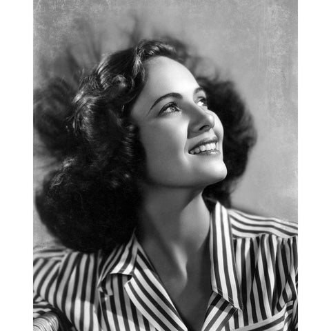 Teresa Wright, Shadow of a Doubt, 1943 White Modern Wood Framed Art Print by Vintage Hollywood Archive