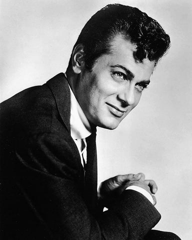 Tony Curtis, 1958 White Modern Wood Framed Art Print with Double Matting by Vintage Hollywood Archive