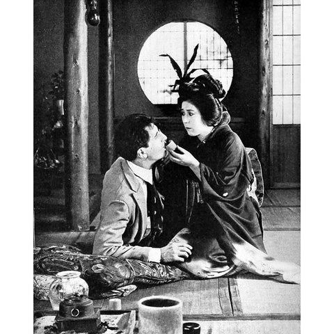 Tsuru Aoki, The Breath of the Gods, 1920 White Modern Wood Framed Art Print by Vintage Hollywood Archive