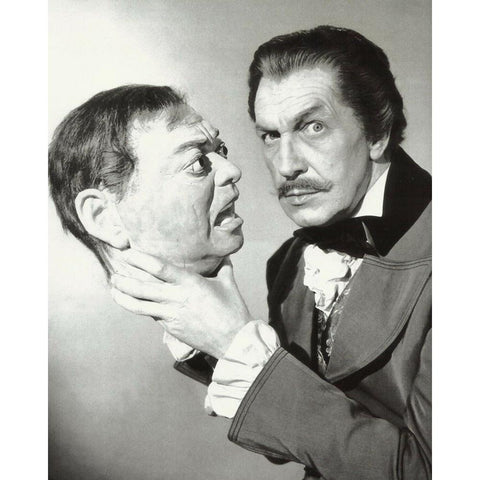 Vincent Price Black Modern Wood Framed Art Print with Double Matting by Vintage Hollywood Archive