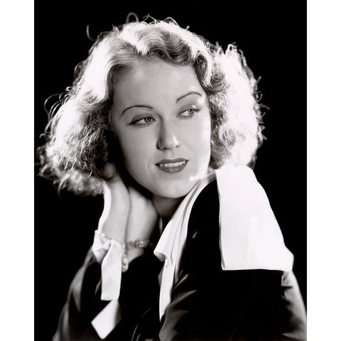 Fay Wray Black Modern Wood Framed Art Print with Double Matting by Vintage Hollywood Archive