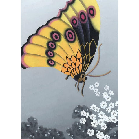 MiniWonder II Gold Ornate Wood Framed Art Print with Double Matting by Wang, John Z.