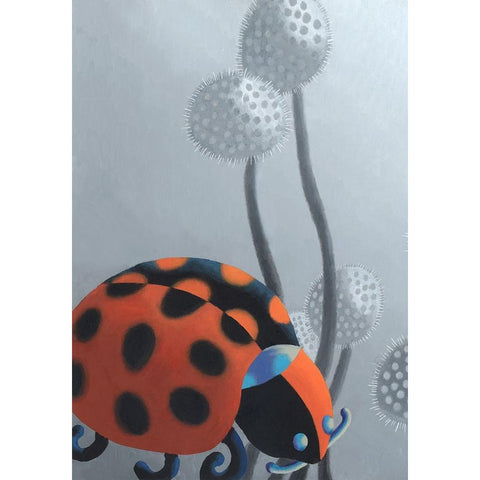 MiniWonder III Black Modern Wood Framed Art Print by Wang, John Z.