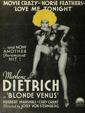 Blonde Venus-1932 Black Ornate Wood Framed Art Print with Double Matting by Vintage Hollywood Archive