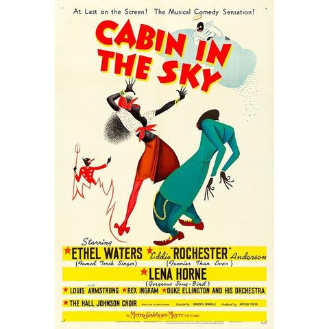 Cabin in the Sky-1943 White Modern Wood Framed Art Print by Vintage Hollywood Archive