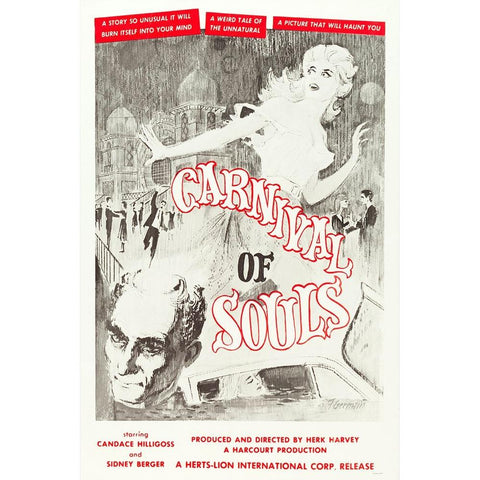 Carnival of Souls-1962 White Modern Wood Framed Art Print by Vintage Hollywood Archive