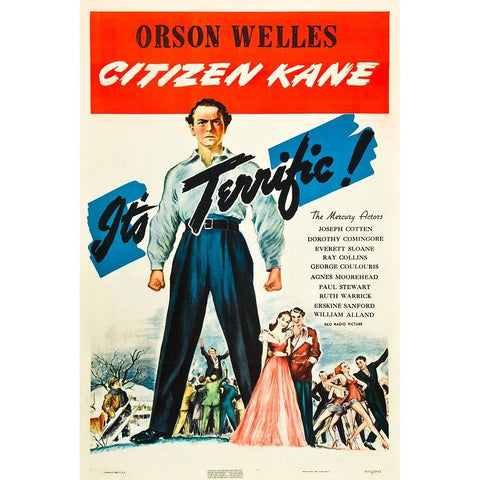 Citizen Kane-1941 Black Modern Wood Framed Art Print with Double Matting by Vintage Hollywood Archive