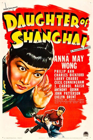 Daughter of Shanghai-1937 Black Ornate Wood Framed Art Print with Double Matting by Vintage Hollywood Archive