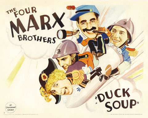 Duck Soup-1933 Black Ornate Wood Framed Art Print with Double Matting by Vintage Hollywood Archive