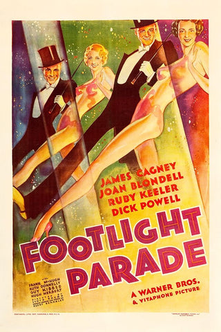 Footlight Parade-1933 White Modern Wood Framed Art Print with Double Matting by Vintage Hollywood Archive