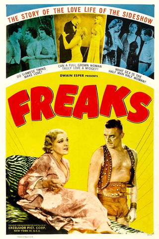 Freaks-1932 White Modern Wood Framed Art Print with Double Matting by Vintage Hollywood Archive