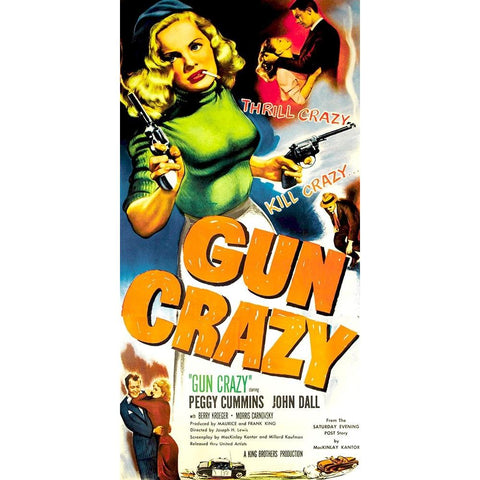 Gun Crazy-1950 White Modern Wood Framed Art Print by Vintage Hollywood Archive