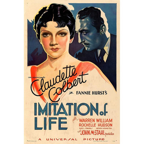 Imitation of Life-1934 Black Modern Wood Framed Art Print with Double Matting by Vintage Hollywood Archive