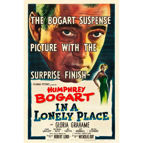 In a Lonely Place-1950 Black Modern Wood Framed Art Print with Double Matting by Vintage Hollywood Archive