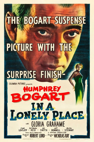 In a Lonely Place-1950 Black Ornate Wood Framed Art Print with Double Matting by Vintage Hollywood Archive