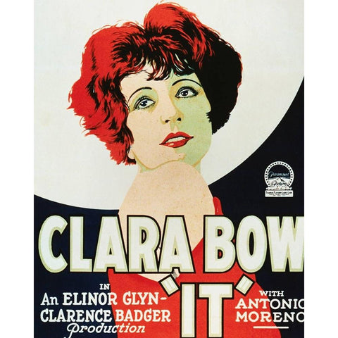 It-1927 White Modern Wood Framed Art Print by Vintage Hollywood Archive