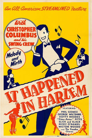 It Happened in Harlem Black Ornate Wood Framed Art Print with Double Matting by Vintage Hollywood Archive