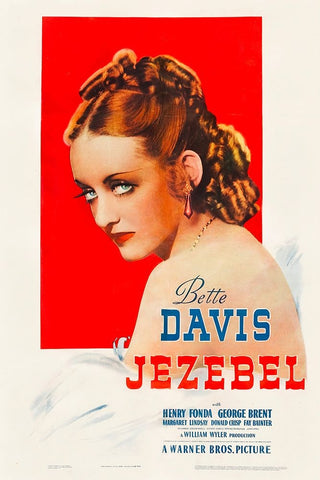 Jezebel-1938 White Modern Wood Framed Art Print with Double Matting by Vintage Hollywood Archive