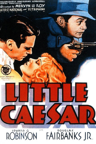 Little Caesar-1931 White Modern Wood Framed Art Print with Double Matting by Vintage Hollywood Archive