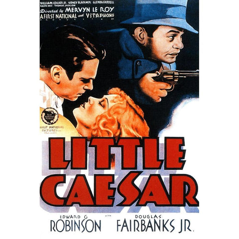 Little Caesar-1931 White Modern Wood Framed Art Print by Vintage Hollywood Archive