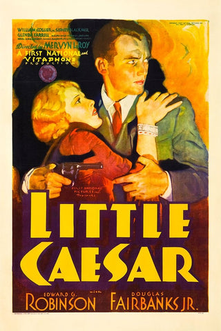 Little Caesar-1931 Black Ornate Wood Framed Art Print with Double Matting by Vintage Hollywood Archive